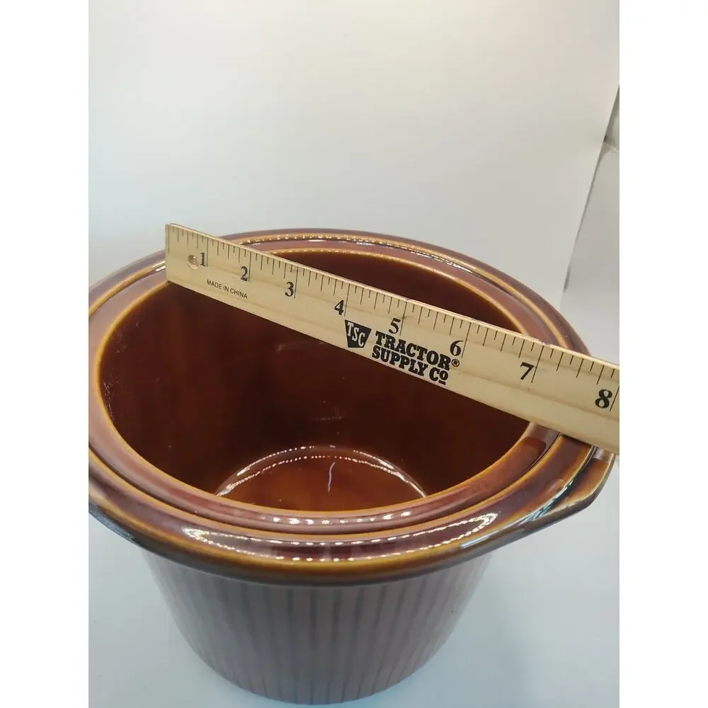 Rival Crock Pot 3150 3.5 Qt Stoneware Insert Bowl Brown OEM Replacement Crock